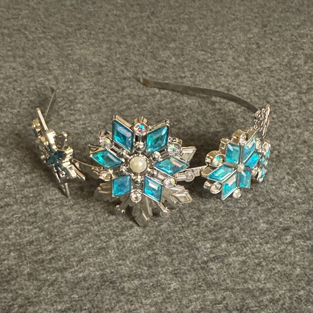 Frozen Princess Elsa Silver and Blue Tiara Headband
